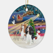 Xmas Magic - Cavaliers (Two-Blen-Tri) Keramikornament (Links)