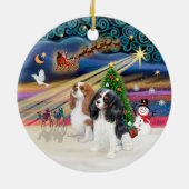 Xmas Magic - Cavaliers (Two-Blen-Tri) Keramikornament (Hinten)