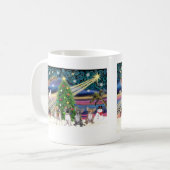 Xmas Magic-Chihuahuas (vier) Kaffeetasse (Vorderseite Links)