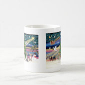 Xmas Magic-Chihuahuas (vier) Kaffeetasse (Mittel)
