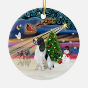 Xmas Magic - English Springer 7 (SW) Keramik Ornament
