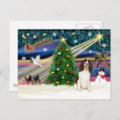 Xmas Magic-English Springer Feiertagspostkarte (Vorne/Hinten)