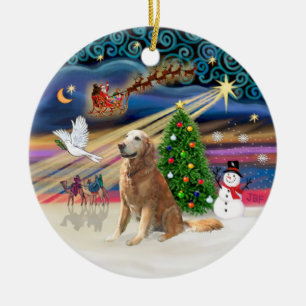 Xmas Magic - Golden (B-2010) Keramik Ornament
