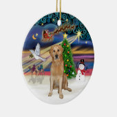 Xmas Magic - Golden Retriever (K) Keramikornament (Rechts)