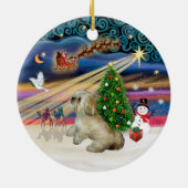 Xmas Magic - Lhasa Apso (R) Keramikornament (Hinten)