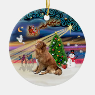 Xmas Magic - Nova Scotia Duck Tolling Retriever Keramikornament