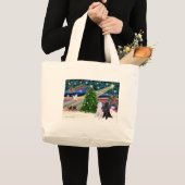 XMAS MAGIC-Pudel ST-Paar2 Jumbo Stoffbeutel (Vorderseite (Produkt))