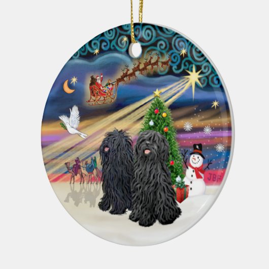 Xmas Magic - Puli (ZWEI) Keramikornament (Links)