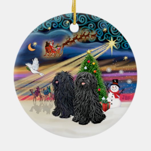 Xmas Magic - Puli (ZWEI) Keramikornament (Hinten)
