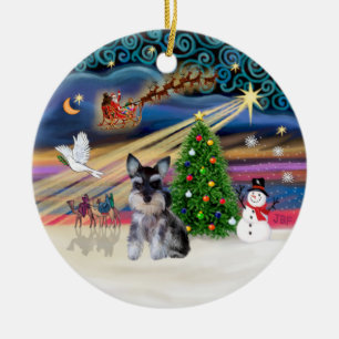Xmas Magic - Schnauzer Welpe (Z) Keramikornament