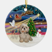 Xmas Magic - Shih Tzu (Y) Keramikornament (Vorne)