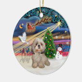 Xmas Magic - Shih Tzu (Y) Keramikornament (Links)