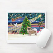Xmas Magic-Tibetan Spaniel Mousepad (Mit Mouse)