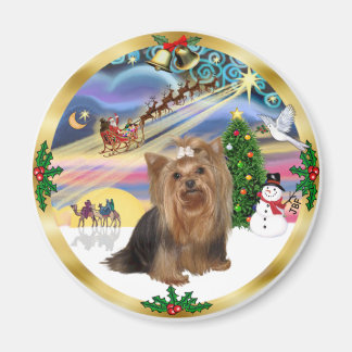 Xmas Magic (W) - Yorkshire Terrier Magnet