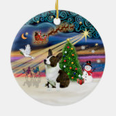 Xmas Magic - Welsh Corgi (Cardigan) Keramikornament (Hinten)