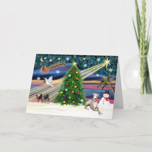 Xmas Magic-Whippet 2 Feiertagskarte