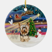 Xmas Magic - Yorkshire Terrier 17 Keramikornament (Hinten)