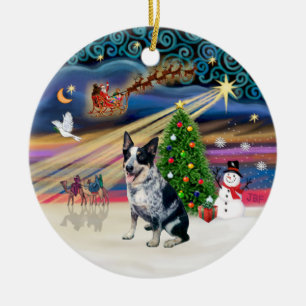 Xmas-Magie - Australian Cattle Dog Keramikornament