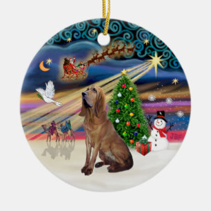 Xmas Magie - Bluthund Keramik Ornament