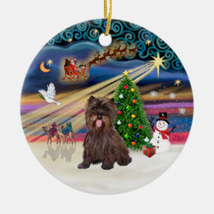 Xmas-Magie - Gebänderter Cairn Terrier #18 Keramikornament