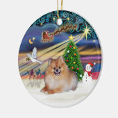 Xmas Magie - Spitz 4 Keramikornament (Links)