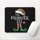 Xmas Manager Elf Matching Family Group Christmas E Mousepad (Mit Mouse)
