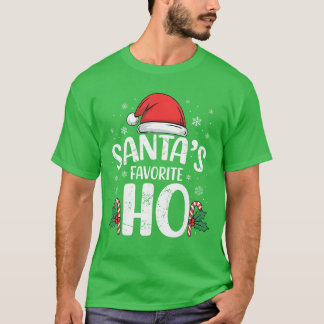 Xmas Männer Frauen Weihnachten Pyjama Santas Liebl T-Shirt