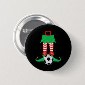 Xmas Matching Soccer Elf Pajama Christmas Team S Button (Vorne & Hinten)