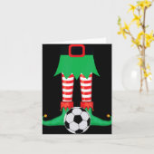 Xmas Matching Soccer Elf Pajama Christmas Team S Karte (Gelbe Blume)