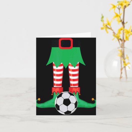 Xmas Matching Soccer Elf Pajama Christmas Team S Karte (Gelbe Blume)