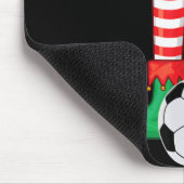 Xmas Matching Soccer Elf Pajama Christmas Team S T Mousepad (Ecke)