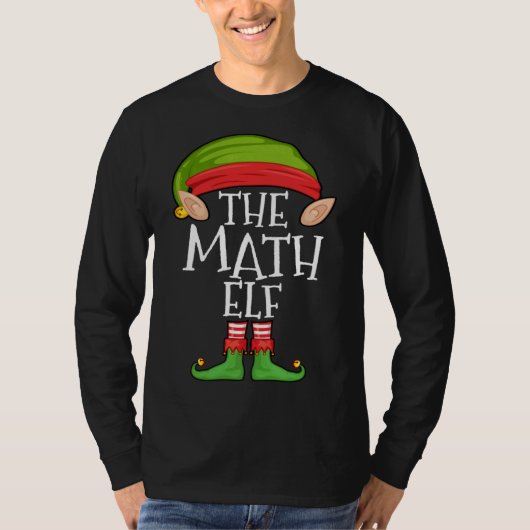 Xmas Math Elf Matching Kids Weihnachtself T-Shirt (Vorderseite)