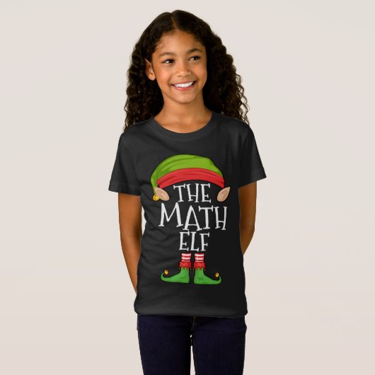 Xmas Math Elf Matching Weihnachtself T-Shirt (Vorne ganz)