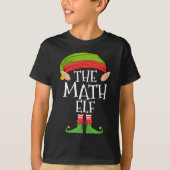 Xmas Math Elf Matching Weihnachtself T-Shirt (Vorderseite)