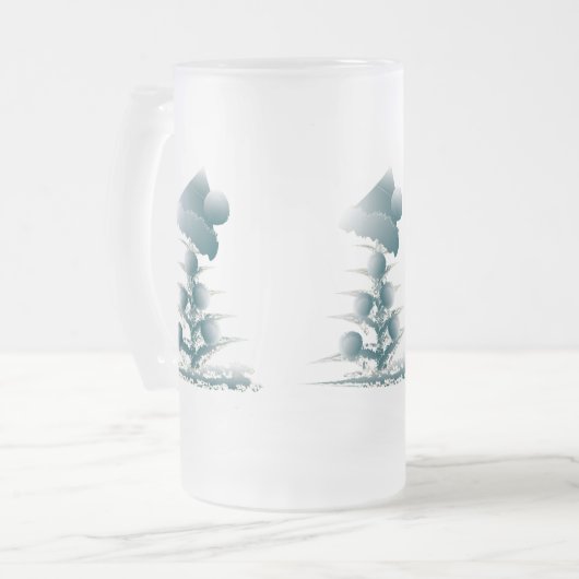 Xmas Mattglas Bierglas (Vorderseite Links)