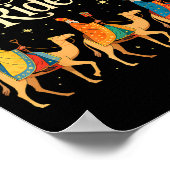 Xmas Men Women Nativity Three Wise Men Tonight We  Poster (Ecke)