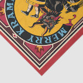 Xmas Merry Krampus Naughty Brats Circus Poster Seidenpapier (Ausschnitt)