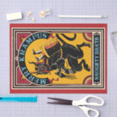 Xmas Merry Krampus Naughty Brats Circus Poster Seidenpapier (Handwerk)