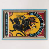 Xmas Merry Krampus Naughty Brats Circus Style Puzzle (Horizontal)