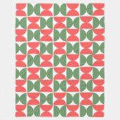 Xmas Mid-Century Fleecedecke (Vorderseite)