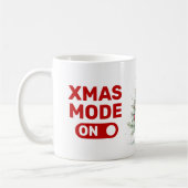 XMAS-Modus für die rote Typografie Kaffeetasse (Links)