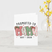 Xmas Mom Christmas Lace Coquette Promoted To Mama Karte (Gelbe Blume)