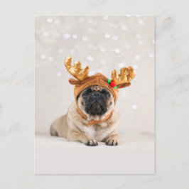 XMas-Mops Feiertagspostkarte