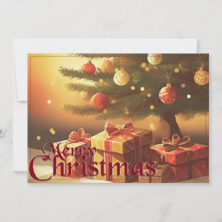 Xmas Motif, mit Geschenken unter dem Weihnachtsbau