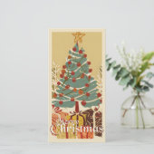 Xmas Motif, mit Geschenken unter dem Weihnachtsbau (Stehend Vorderseite)