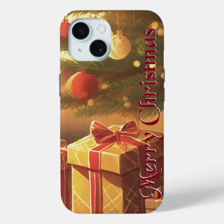 Xmas Motif, mit Geschenken unter dem Weihnachtsbau Case-Mate iPhone Hülle