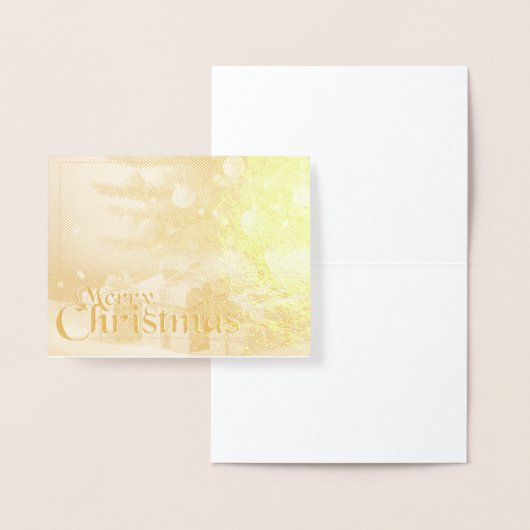 Xmas Motif, mit Geschenken unter dem Weihnachtsbau Folienkarte (Anzeige)