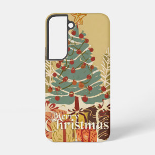 Xmas Motif, mit Geschenken unter dem Weihnachtsbau Samsung Galaxy Hülle