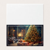 Xmas Motif mit Geschenken unter dem Weihnachtsbaum (Außenseite Aufgefaltet)