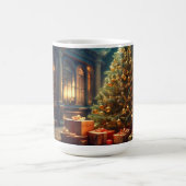 Xmas Motif mit Geschenken unter dem Weihnachtsbaum Verwandlungstasse (Zentrum)